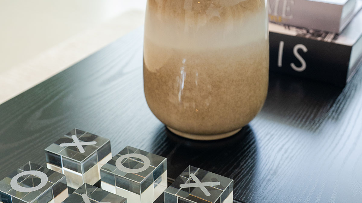 Luxury styling accessories used in a furnished apartment at Vida Residences Dubai Marina