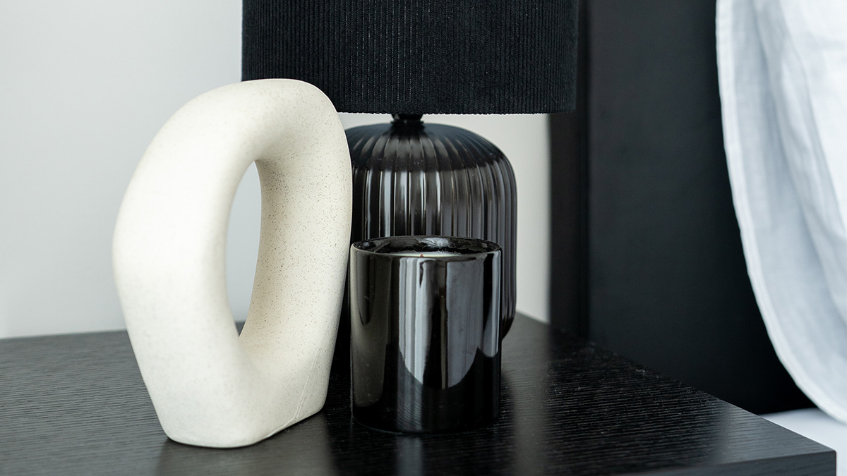 Luxury bedroom accessories and bedside styling at Vida Residences Dubai Marina