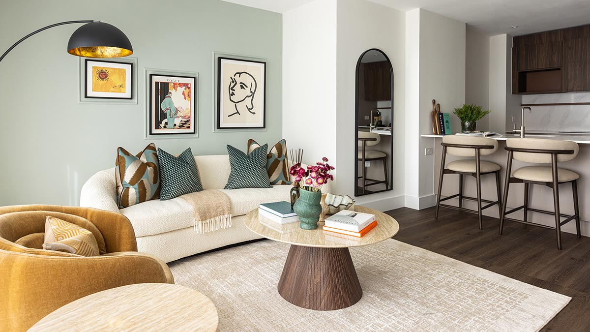 Furnished apartment interior prepared for rental handover and tenant move-in
