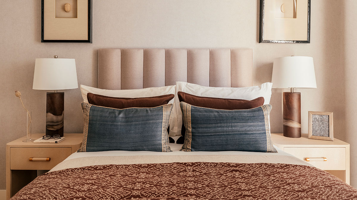 Modern furnished bedroom designed for Dubai rental property investors